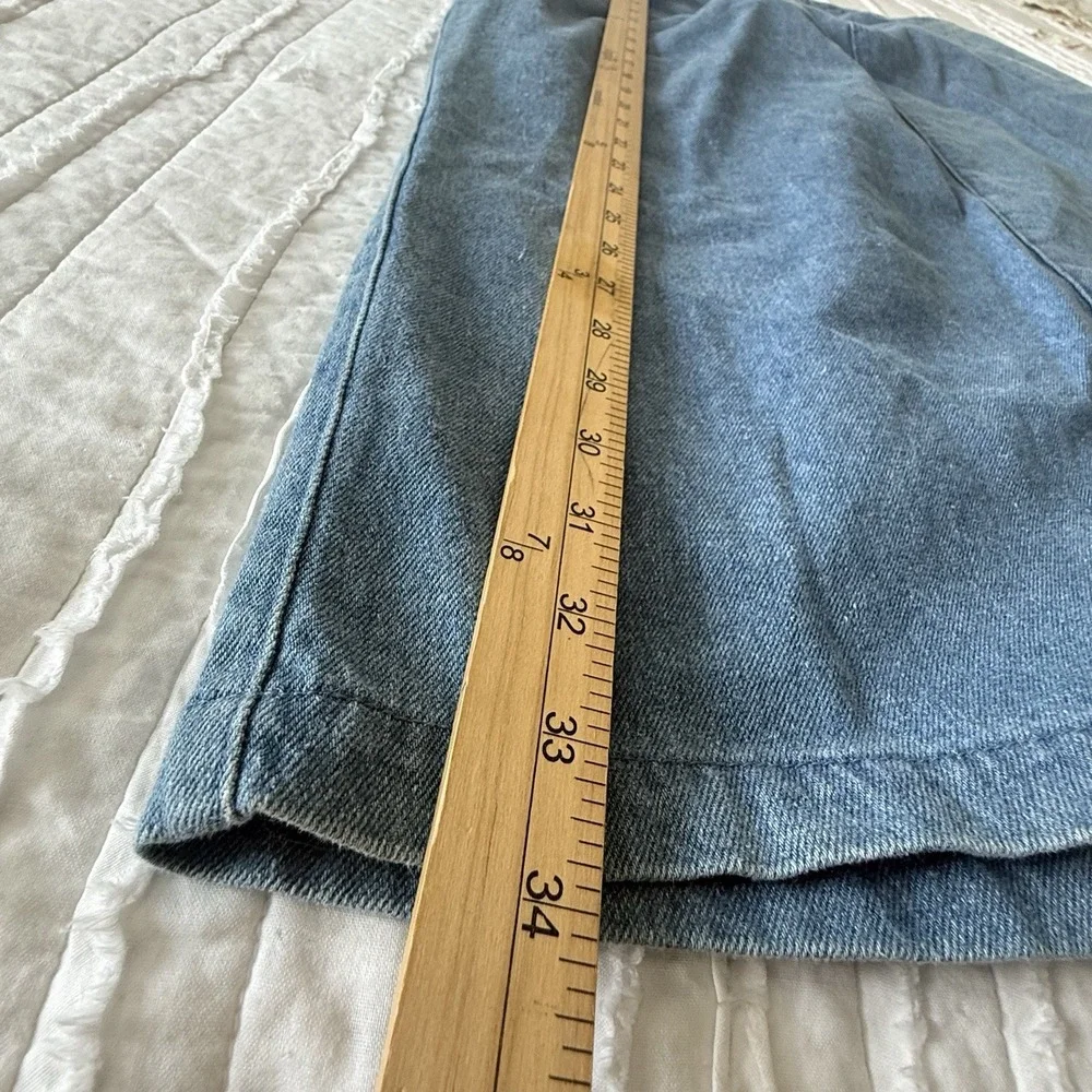 VTG Denim Maxi Skirt 14 100% Cotton Cabin Scandi Farmhouse Cottage Modest